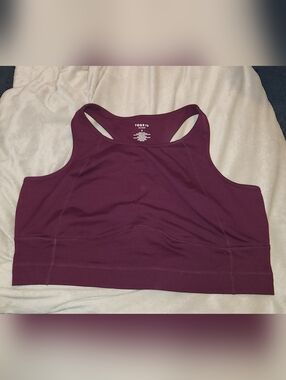 Torrid Deep Plum High-Neck Racerback Sports Bra